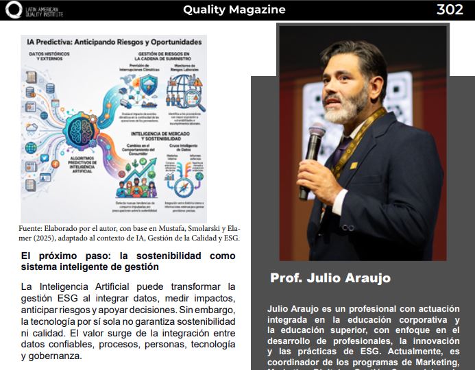 Coluna do Professor Julio Araujo na Quality Magazine sobre IA preditiva